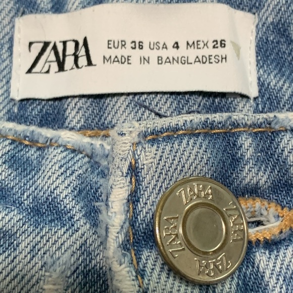 ZARA Light Blue Straight Jeans - Picture 3 of 6